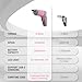 WORKPRO Pink Cordless Screwdriver Set, 3.6V Electric Rechargeable Eccentric Power Screwdriver Kit with 24Pcs Bits, Delay-off LED Light, 2000mAh High-Capacity Battery, Carrying Case Included