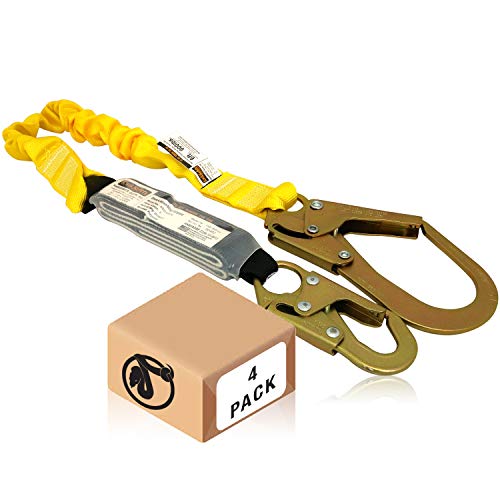 KwikSafety (Charlotte, NC) BOA 4 PACK (External Shock Absorber) Single Leg 6ft Safety