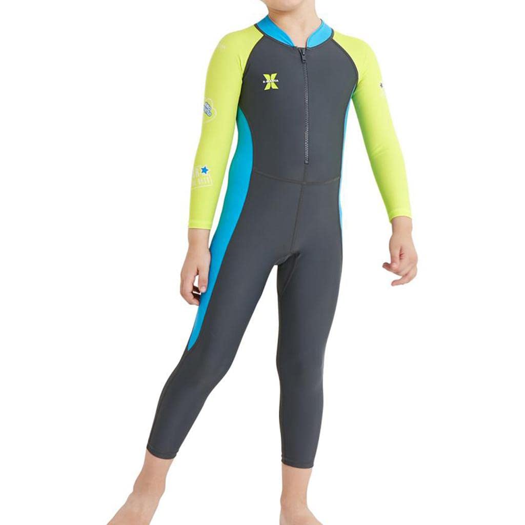Costume Nuoto Bambini Ragazzi Bambine Unisex Progettato con Maniche Lunghe Tessuto Elastico E Traspirante Protezione dal Sole Adatto per Piscina Spiag