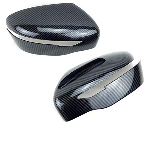 日産 セレナ C27系 全車適合 光沢カーボンミラーカバー ドアミラーカバー かんたん貼り付け 左右セット ドレスアップ外装パーツ