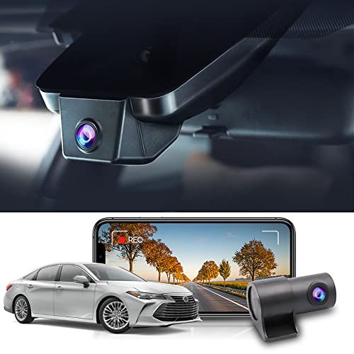Fitcamx Front 4K and Rear 1080P Dash Cam Suitable for Toyota Avalon 2019 2020 2021 2022 Limited Touring XLE TRD XSE, OEM Look, Dual HD Video WiFi, Loop Recording, G-Sensor, Easy to Use, 128GB Card