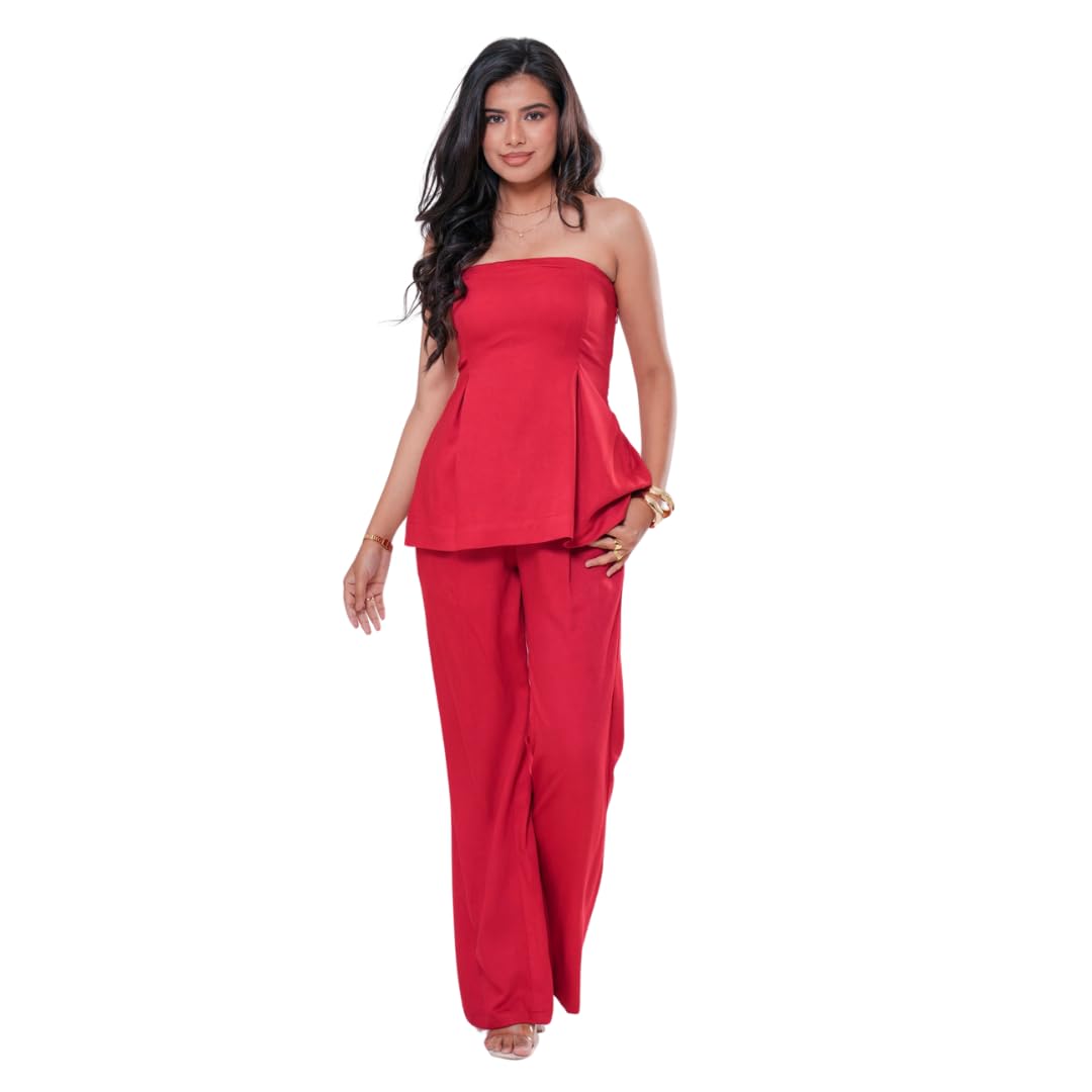 Label By Mohita - Off-Shoulder Pleated Co-ord Set