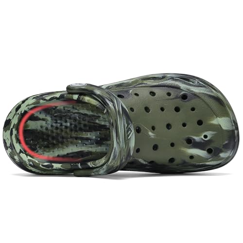 Image of Kids Tie Dye Garden Clogs for Boys Girls | Lightweight Slip-On Water Shoes with Arch Support