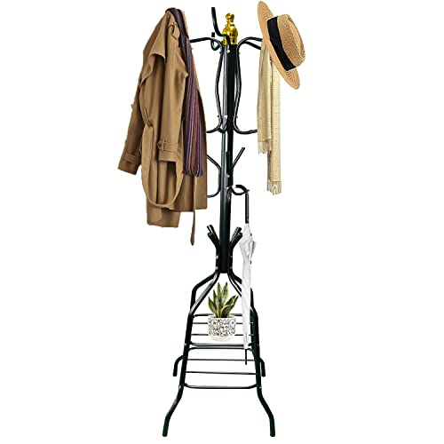 ANAMPION Garderobenständer mit 20 Haken, Stabiler Metall Kleiderständer...