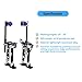 GESEXI Drywall Stilts 18-30 inch Adjustable Professional Aluminum Tool Stilt for Painting Painter Taping, Black
