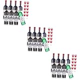 Mini bouteilles de vin - modèles miniatures : ces bouteilles de vin et verres à vin de maison de s'intègrent parfaitement dans divers décors de maison de , complétant la décoration et les meubles existants.
