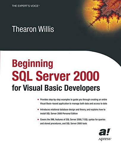 Used Book in Good Condition Beginning SQL Server 2000 for Visual Basic Developers