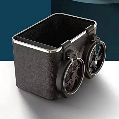 Organizador Porta Objetos Para Carro Veículos Bolso Com Porta Copos Retrátil Porta Trecos Preto