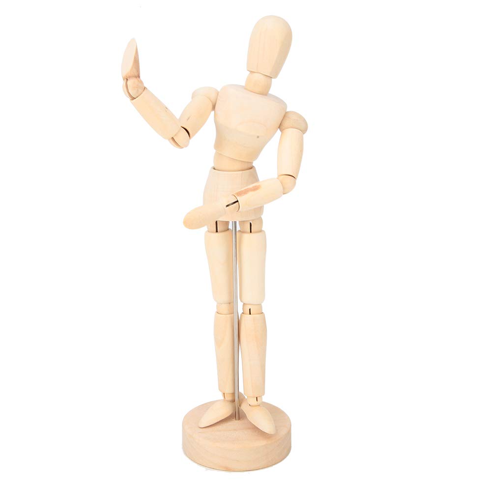 Amazon.co.jp: 8 インチ木製マンモデル可動手足人形アート描画