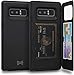 TORU CX PRO Note 8 Wallet Case with Hidden ID Slot Credit Card Holder Hard Cover & Mirror for Samsung Galaxy Note 8 - Matte Black