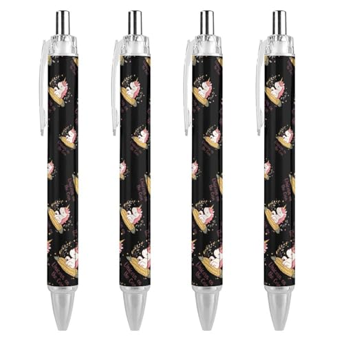Stylos à bille pour prise de notes Unicorm on The Cob lot de 4 parfaits pour l'université