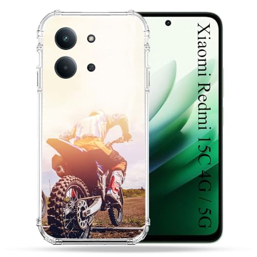 Coque Xiaomi Redmi 15C 4G Moto Cross Soleil antichoc robuste