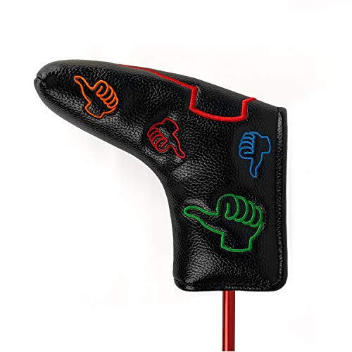 ELVES Golf Putter Head Cover Embroidered Blade Headcover Velcro Patch Closure for Taylormade