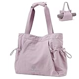 aji Yogatasche, Yoga Tasche mit Nass- und Trockenaufbewahrungstasche und Vielen Fächern, Yogamatte Tasche Leicht für Damen Gym Shopper Sport (Rosa)