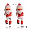ファッションピアス クリスマス キャッチピアス レディース サンタクロース スタッドピアス 1個販売 片耳用 シングルピアス 面白いピアス フィギア 立体 ポップ 人気 #5