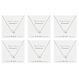 RadiVibe Bridesmaid Gifts for Bridal Party Gifts Bridesmaids Proposal Necklaces for 2/4/6 Favors Bridesmaid Dress Jewelry Set