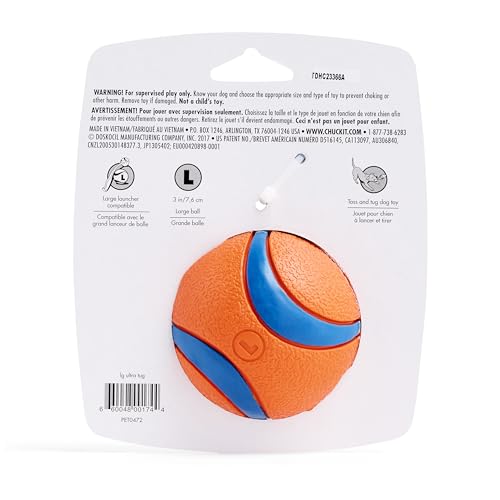 Image of Chuckit! Ultra Tug Dog Toy, Durable Nylon Cord Handle, Large 3-in