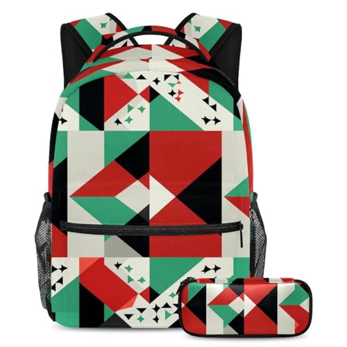 Sac à dos drapeau artistique grand volume pour soulager le dos des élèves au quotidien
