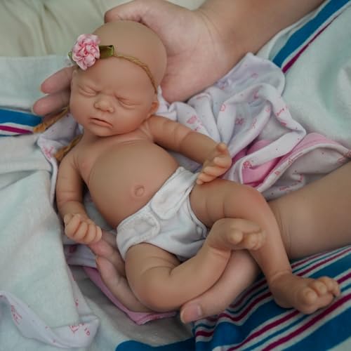 Muñeca Bebé Reborn de Silicona Realista 12 pulgadas miniatura 4
