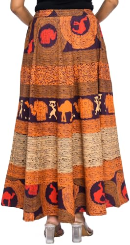 Image of Premium Cotton Skirt for Women with Pocket, Free Size