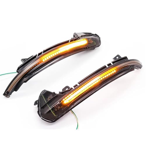 Espejo Retrovisor Señal Giro para A6 C7 C7.5 RS6 S6 4G 2012-2017 2018 Luz LED De Señal De Giro Dinámica Indicador Lateral Espejo Retrovisor Indicador Intermitente De Coche(Yellow)