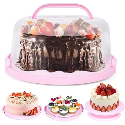 VGOODALL Round Cake Carrier Cover