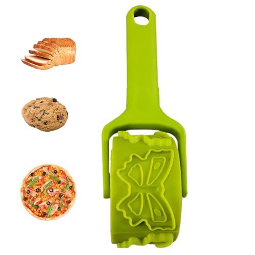 Taglierina per dolci, Rullo per taglierini per biscotti - Taglierina antiaderente per mattarello per la cottura 'impasto,Utensile per biscotti da cucina Utensile da ristorante per panetteria per torte