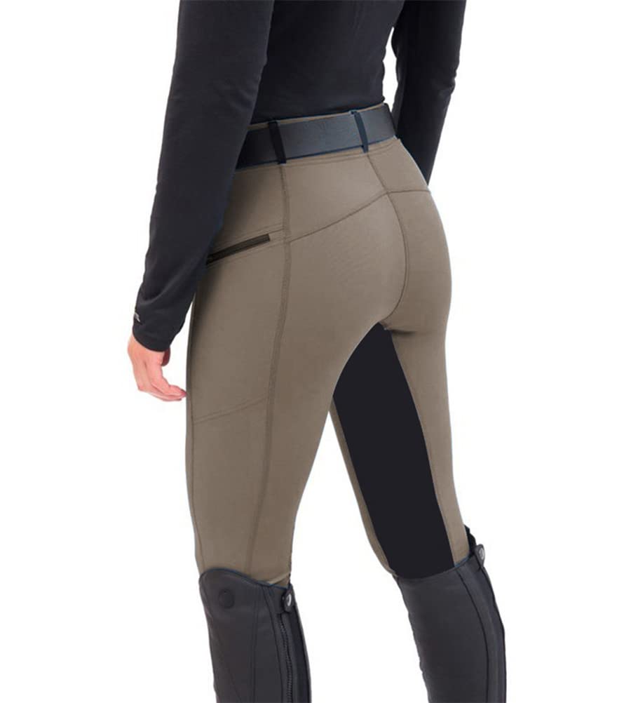 Minetom Donna Pantaloni da Equitazione Leggings da Equitazione con Rinforzo Completo Tasca Portacellulare