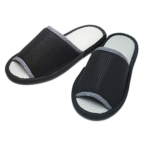 ニッポンスリッパ 抗ウイルス 抗菌 メッシュ 25-27cm ブラック 330532