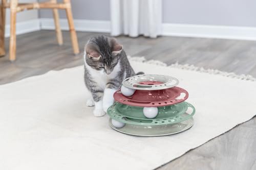 Trixie 41345 Spielturm Catch the Balls, Kunststoff, ø 25 × 13 cm