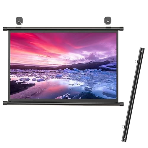 Pantalla de proyección manual 72 pulgadas metálica