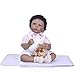 HIJIN Real Life 55Cm Reborn Bambole del Bambino, Mano Morbida Sguardo Realistica Neonato Bambola, Full Body Silicone Lifelike Bambino Gioca, per I Bambini di Natale Regali di Compleanno