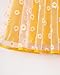 Little Girls Dresses Kids Ruffle Tulle Floral Yellow Party Birthday Dress Beach Sundress Fashion School Outfits Summer Dresses for Girls Size 5 6