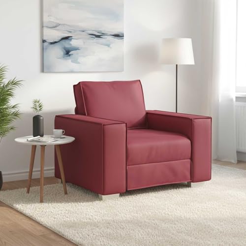 Sophrelle Fauteuil Bordeaux 100 cm Simili Cuir,Canapés,17.8kg-4105042