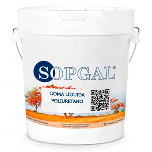 Goma Líquida en Base Agua (15 litros, Blanco) - Impermeabiliza y protege Terrazas y Cubiertas muy transitadas