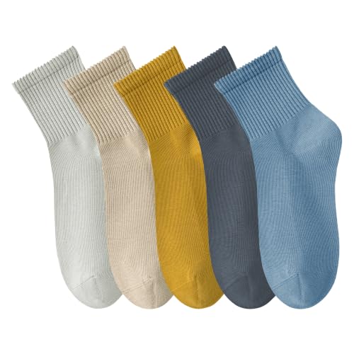 Image of Womens Athletic Cotton Quarter Crew Socks - Just Right Thickness, Soft & Breathable, Value 5 /7 Packs for Gym