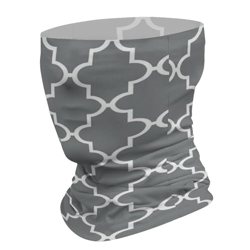 Balaclava Gris Quatrefoil para Clima Frío Pasamontañas Elástico para Hombre y Mujer miniatura 3
