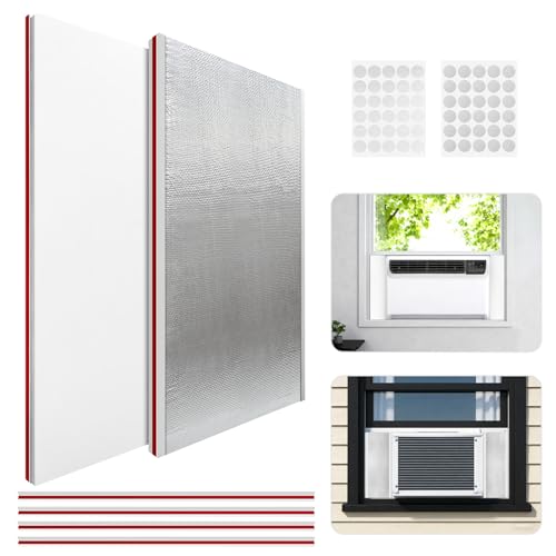 YIYAO Window AC Insulation Kit - Foam Seal Panels for Air Conditioner, Blocks Cold & Heat Leaks, All Season Weather Stripping (Summer/Winter)