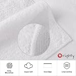 Orighty 6-Pack White Hand Towels - Quick Drying & Absorbent Microfiber Gym Towels 16x28 inches - Lightweight & Thin White Yoga Towels - Multi-Purpose Camping Towels for SPA, Hotel & Bathroom