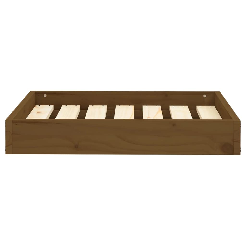 Mangloder - Cuccia per cani in legno di pino massiccio, 61,5 x 49 x 9 cm, rettangolare, per interni, esterni, viaggi e gabbia, stabile per cuccioli, marrone miele