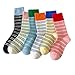 Yanmcxly 6 Pair Print Cute Long Socks Women Fashion New Flowers Socks Set Kawaii Breathable Korean Style Streetwear Socken