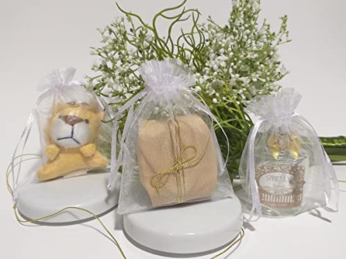 Saquinhos de Organza 9x12 para Lembrancinhas kit com 50 unid