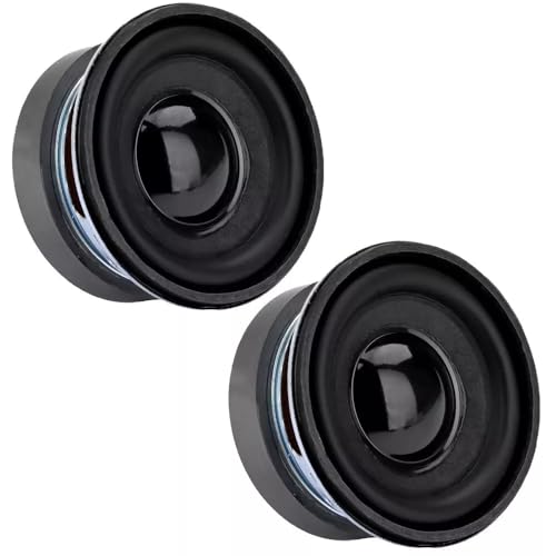2Pcs 2 inch 5W 4 Ohm Full-Frequency Speaker 52MM Round Small Speaker Audio Loudspeakers