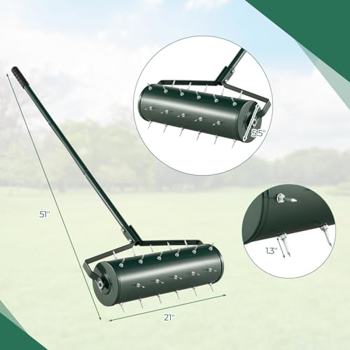 Aireador manual de césped IRONMAX con rodillo 21''x51'' miniatura 5