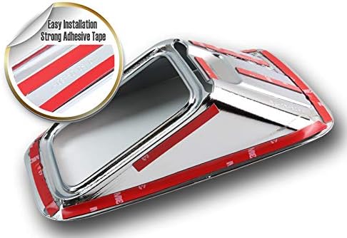 EPARTS Mirror Chrome Bumper Driving Fog Light Bezel Cover Trim Replacement Fit for 2015 2016 2017 Ford F-150 Pickup