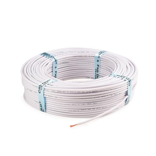 Image of CabONE Pack of 3 Electrical Wire 1.5mm | 90 Meter Single Core CCA Copper Cable | Heat Resistant No-Drip PVC Insulation | High Current Carrying Capacity House Wire