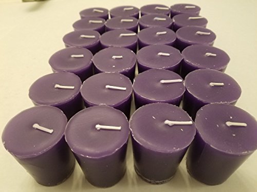 Old Candle Barn 24-Piece Votive Candles - Lilac Scented 15 Hour - Perfect Purple Votives - Hand Poured Made in USA