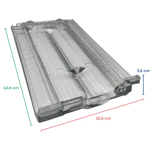 Tejas de vidrio EINSIDE para techos y marquesinas tipo marsellesa 42.6cm 3
