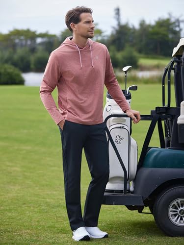 Image of M MAELREG Hoodies for Men Golf Fleece Hooded Sweatshirts Dry Fit Athletic Lightweight Casual Midlayer Mens Hoodies Pullover