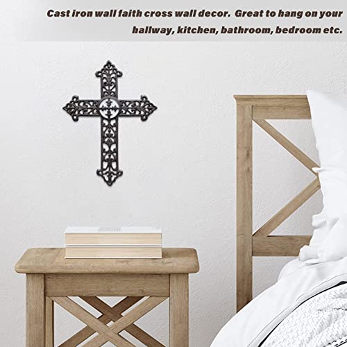 Ontrip Metal Crosses Wall Decor, Crosses Wall Decor 15'', Hanging Crosses Wall Decor, Celtic Cross Wall Decor, Gifts For Families And Friends #TOP4